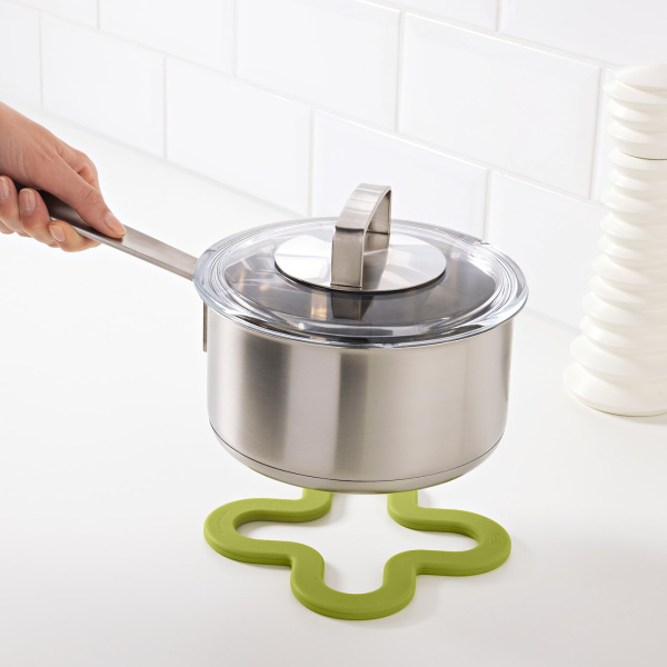 00175269 Подставка под горячее, зеленый,18x18 см