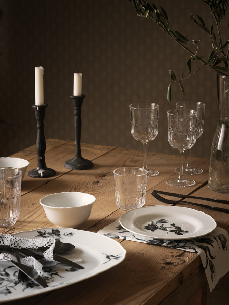 40472899 Бокал для вина, прозрачное стекло/с рис, 27 сл, 4 шт.