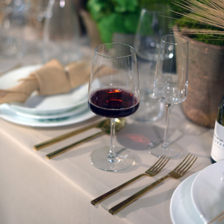 365748-4 Набор бокалов для вина, прозрачное стекло, 555 мл, 4 шт