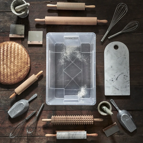 30102974 Контейнер, прозрачный, 56x39x28 см/45 л