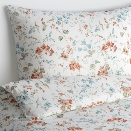70479093 Пододеяльник и 2 наволочки, цветок,200x200/50x70 см