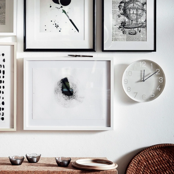 40454292 Настенные часы, белый, 25 см