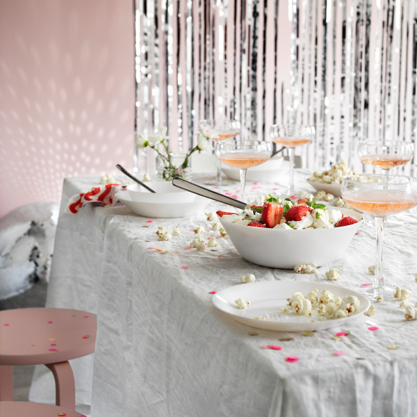 60318939 Тарелка десертная, белый, 19 см