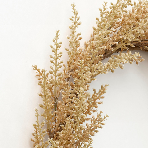 60497573 Искусственный венок, д/дома/улицы естественный, 43 см