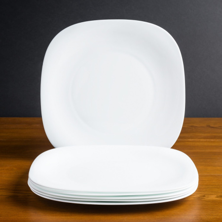 498880-6 Набор тарелок десертных, белый, 20х20 см, 6 шт