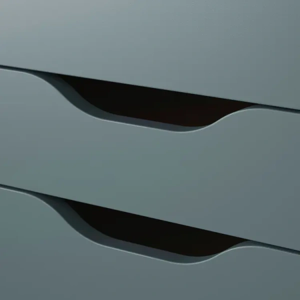 01002 Стол письменный, серо-бирюзовый, 100x48x76 см