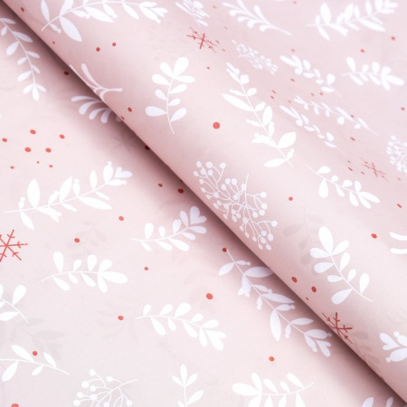 9047358 Бумага упаковочная глянцевая двусторонняя "Олени", 70 х 100 см