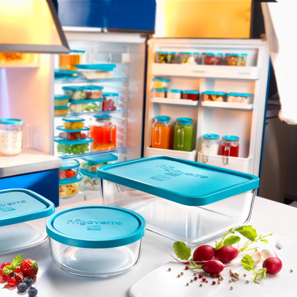 335160 Контейнер для продуктов, прямоугольной формы/стекло, 1.4 л, 21х13 см