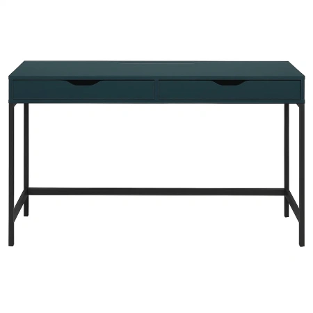 01910 Стол письменный, серо-бирюзовый / черный, 132x58x76 см