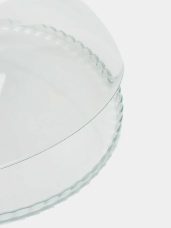 95198 Блюдо сервировочное с крышкой, прозрачный, 32 см