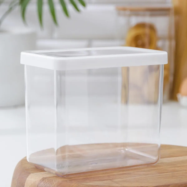 12970000 Контейнер+крышка д/сухих продуктов, прозрачный/белый, 1,7 л