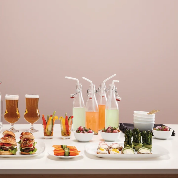 431241-1 Сервировочная тарелка, белый, 28х20 см