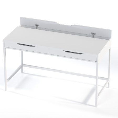 01439 Стол письменный, белый, 132x58x76 см