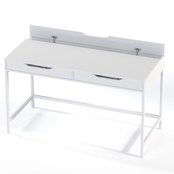 01439 Стол письменный, белый, 132x58x76 см