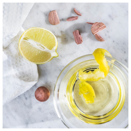 00552416 Свеча ароматическая в стакане, бергамот и кедр/бледно-зеленый, 45 ч