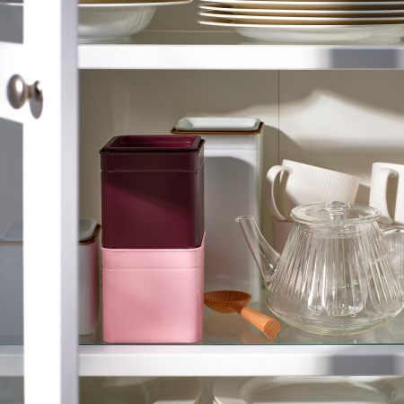 80609027 Банка для кофе/чая, кремовый, 10x10x10 см