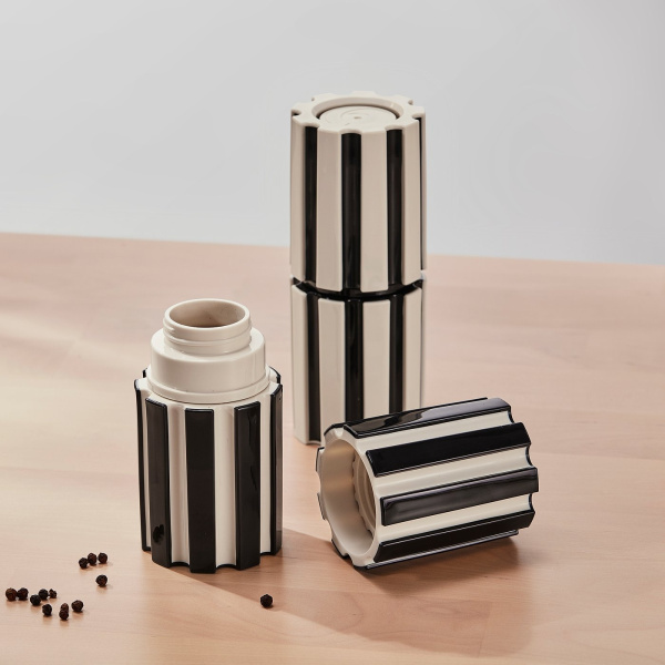 50624227 Мельница для специй, черный / бежевый, 16 см, 2 шт