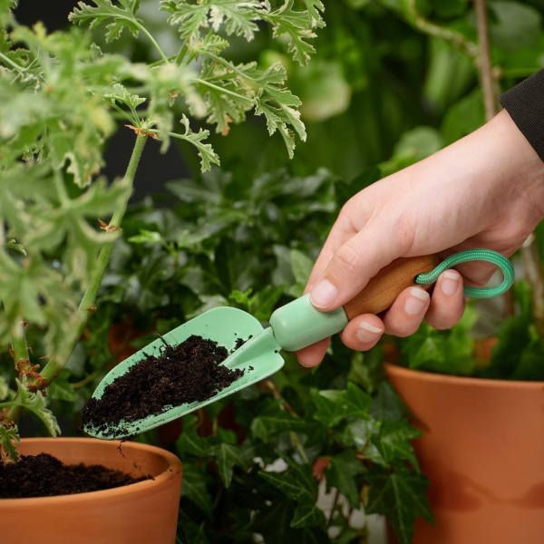 80612483 Садовый набор, 2 предмета (грабли и лопатка), береза/светло-зеленый