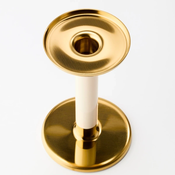 40394156 Набор подсвечников,3 штуки, слоновая кость/золотой