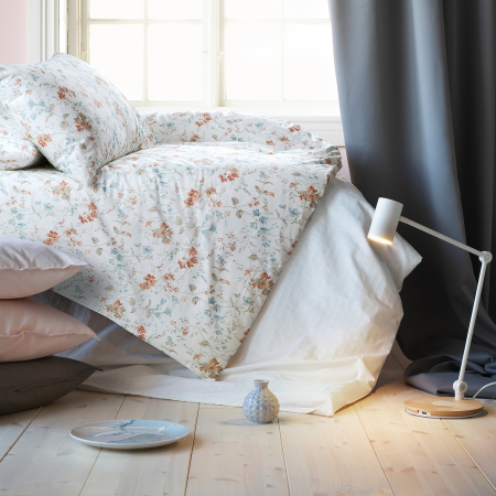 70479093 Пододеяльник и 2 наволочки, цветок,200x200/50x70 см