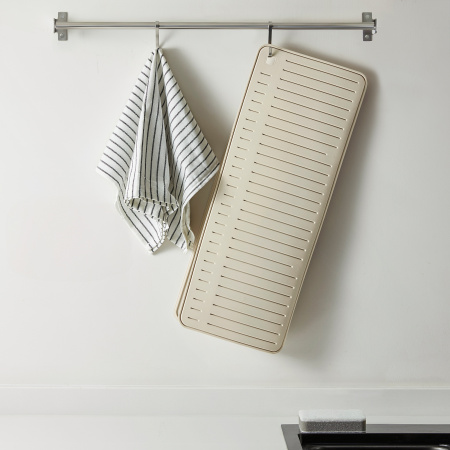 50595442 Коврик для сушки посуды, бежевый, 51x42 см