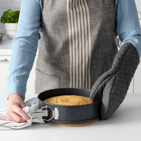 90522302 Форма д/выпекания со съемным дном, темно-серый,22 см