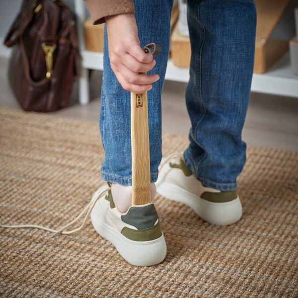 10609634 Рожок / лопатка для обуви, бамбук, 40 см