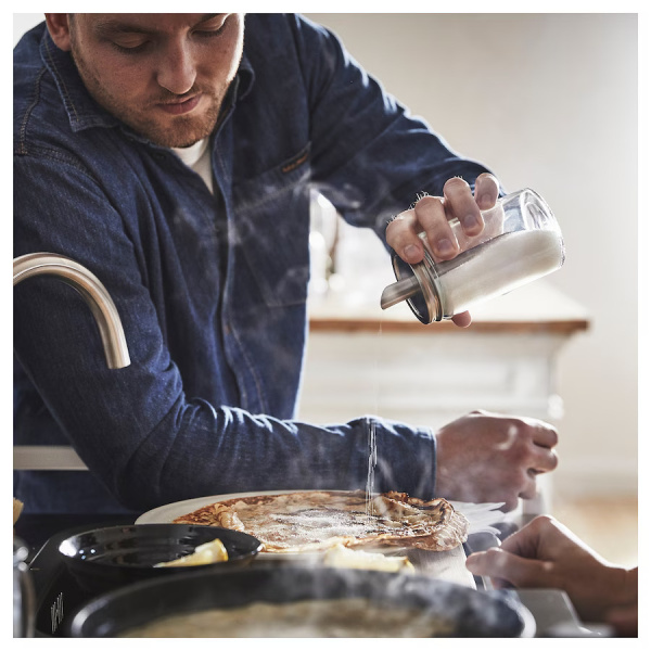 40553225 Дозатор для сахара, прозрачное стекло/нержавеющая сталь, 15 см