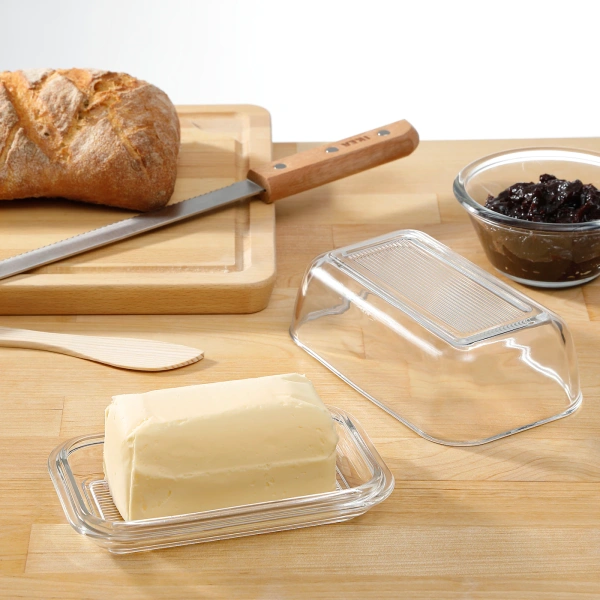 70485918 Маслёнка, прозрачное стекло