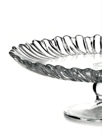 95832 Блюдо сервировочное на ножке, прозрачный, 31.5 см