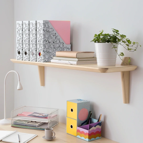 60497752 Подставка для журналов, белый/кот, 4 шт.