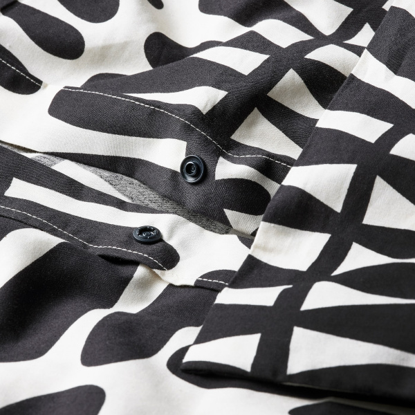 60564949 Пододеяльник и 2 наволочки, кремовый / черный, 200x200 / 50x60 см