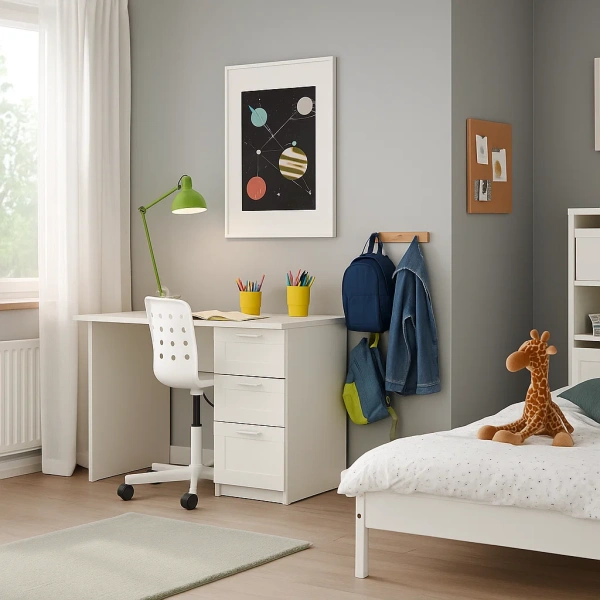 724858 Стол письменный 3S, белый, 120,4x76,6x60 см