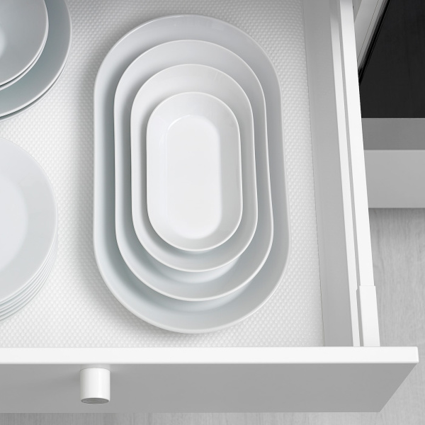 90372581 Блюдо, белый, 37x17 см