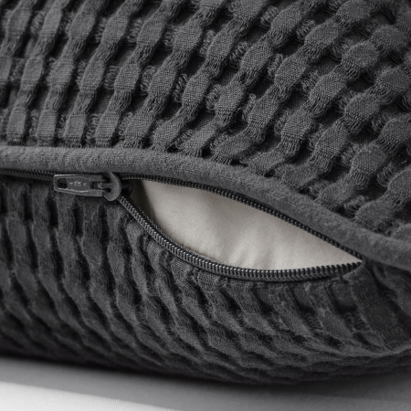 30500435 Чехол на подушку, темно-серый, 50x50 см