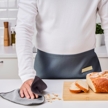 50496296 Салфетка кухонная, серый, 25x25 см