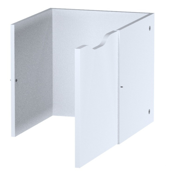 01873 Модуль с дверцей для стеллажа, 33x33x37, белый