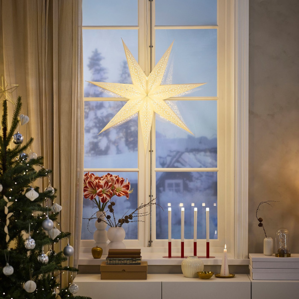 60600985 Абажур, кружево/белый, 90 см