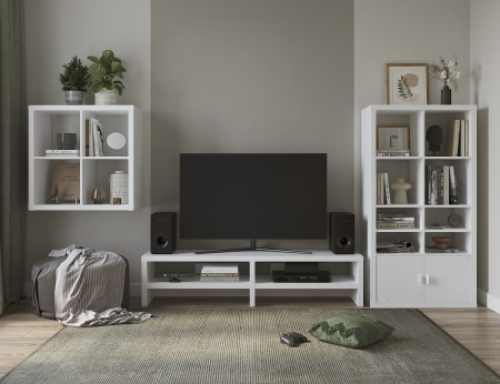 00036 Стеллаж, 77х147х38 см, белый