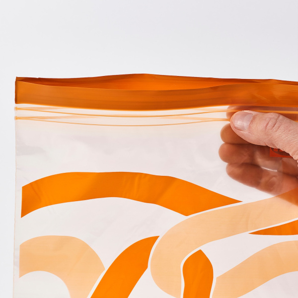 30553669 Пакет закрывающийся, рисунок/яркий апельсин, 2.5 л, 25 шт