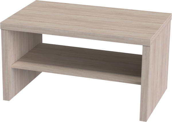 00814 Журнальный стол, дуб беленый, 82x50x45 см