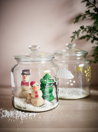 00291928 Банка с крышкой, прозрачное стекло, 1.9 л