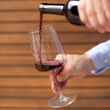 365748-4 Набор бокалов для вина, прозрачное стекло, 555 мл, 4 шт