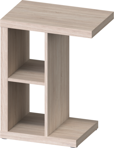 00845 Приставной стол, дуб беленый, 47x60x30 см