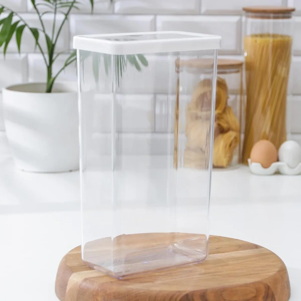 12990000 Контейнер+крышка д/сухих продуктов, прозрачный/белый, 3,2 л