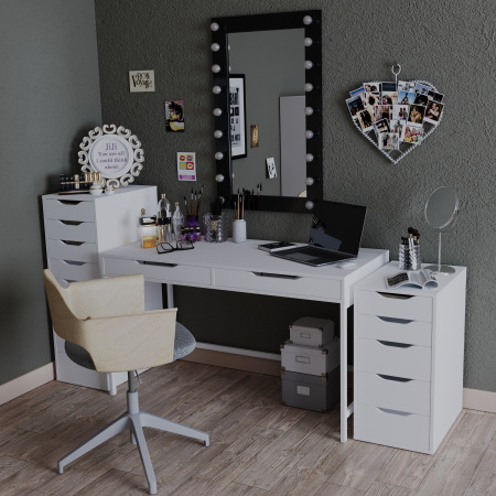 01446 Стол письменный, белый, 100x48x76 см