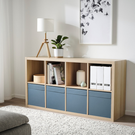 00580810 Коробка, синий, 33x38x33 см