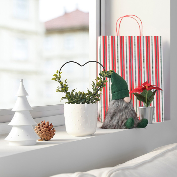 30562145 Искусственное растение в горшке, мирт/сердце, 9 см