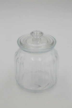 96374 Банка с крышкой, прозрачное стекло, 900 мл