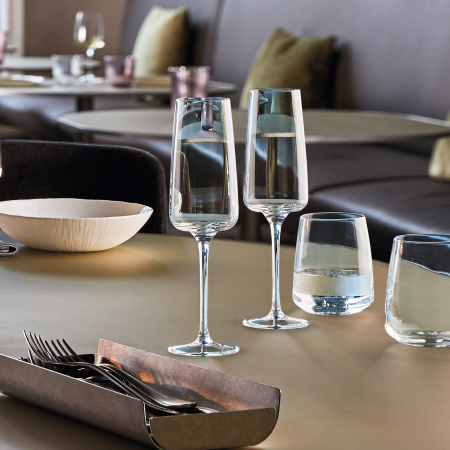 180802-6 Набор стаканов, прозрачное стекло, 370 мл, 6 шт